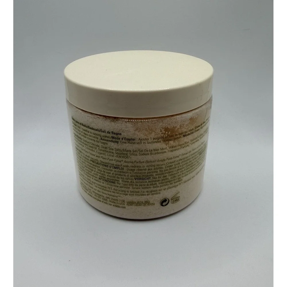 Aveda Soothing Aqua Therapy Bath Salts 16 Oz Large‎ Size 90% Full
